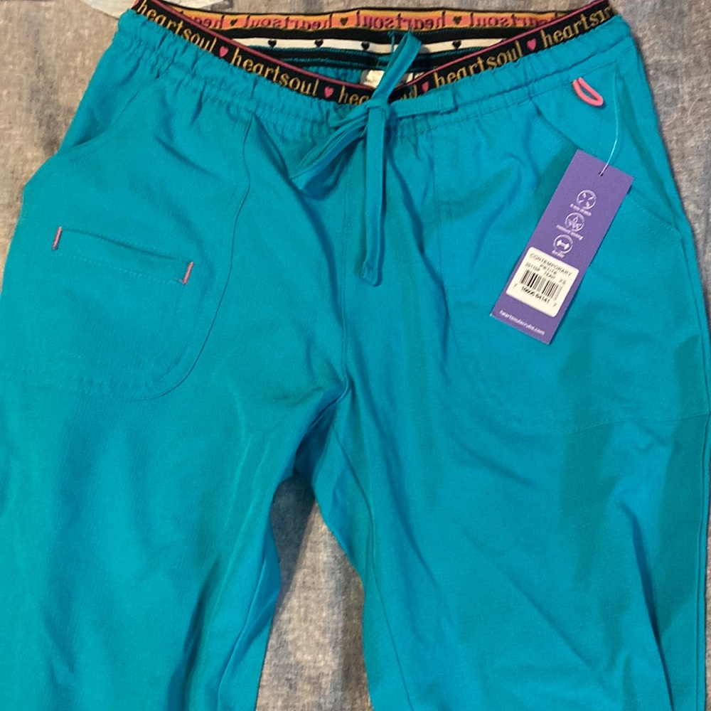 XSP Teal Scrub bottoms HeartSoul